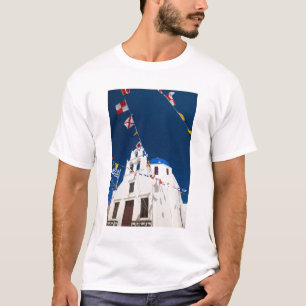 Griechenland und griechische Insel Santorin Stadt T-Shirt