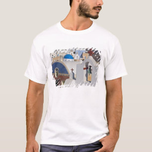 Griechenland und griechische Insel Santorin, Stadt T-Shirt