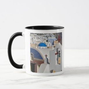 Griechenland und griechische Insel Santorin Stadt  Tasse
