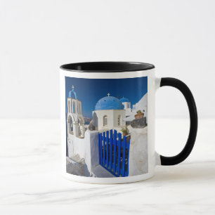 Griechenland und griechische Insel Santorin Stadt  Tasse