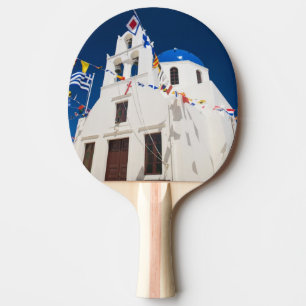 Griechenland und griechische Insel Santorin, Stadt Tischtennis Schläger