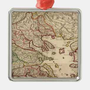 Griechenland und Mazedonien Silbernes Ornament