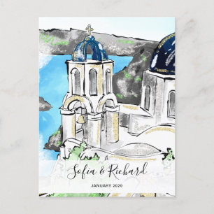 Griechenland Verlobung Vorschlag Jubiläumsgeschenk Feiertagspostkarte