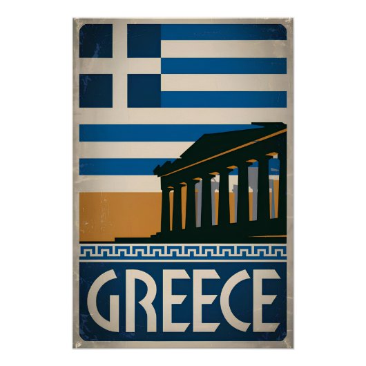 Griechenland Vintag Poster (Vorderseite)