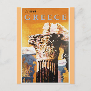 Griechenland Vintage Griechisches Reiseplakat Postkarte
