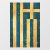 Griechenland - Vintage Grunge Fensteraufkleber (Blatt)