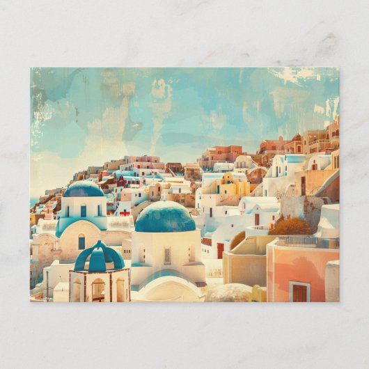 Griechenland Vintage Reise Postkarte (Vorderseite)