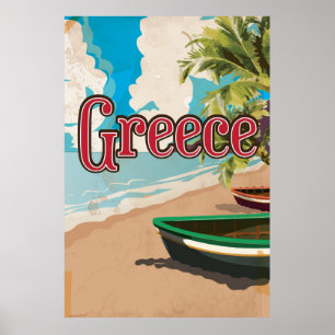Griechenland Vintage-Reiseposter Poster