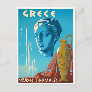 Griechenland Vintage-Reisepostkarte Postkarte