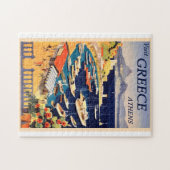 Griechenland Vintage Travel Poster Puzzle (Horizontal)