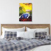 Griechenland Vintage Travel Poster wiederhergestel Leinwanddruck (Insitu (Schlafzimmer))