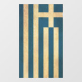 Griechenland - Vintages Design Fensteraufkleber (Blatt)