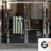 Griechenland - Vintages Design Fensteraufkleber (Büro Tür)