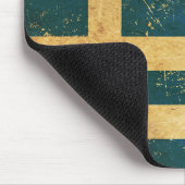 Griechenland - Vintages Grunge-Design Mousepad (Ecke)