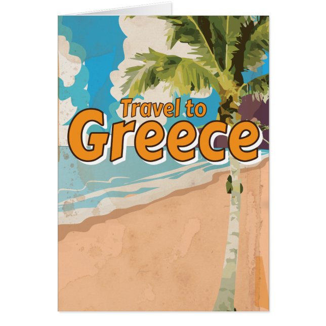 Griechenland Vintages Urlaubsposter (Vorne)