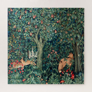 GRIECHENLAND, WALDBÄDER, Haare, Felle, Grüne Blätt Puzzle