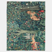 GRIECHENLAND, WALDBREITTIERE Hares, Fox, grüne Blü Fleecedecke (Vorderseite)