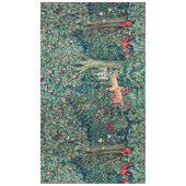 GRIECHENLAND, WALDBREITTIERE Hares, Grüne Blüte Tischdecke (Vorderseite)