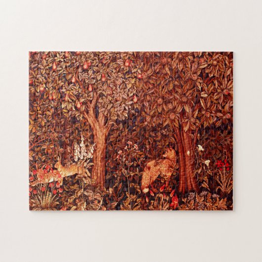 GRIECHENLAND, WALDBREITTIERE Hares, Rotfuchs, brau Puzzle (Horizontal)