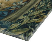 GRIECHENLAND,WALDTIERE Fasan,Ffocken,Grüne Blüte Schneidebrett (Ecke)