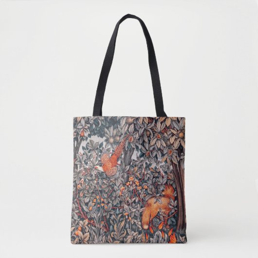 GRIECHENLAND, WALDTIERE Fasan, Fox Floral Tasche (Vorderseite)