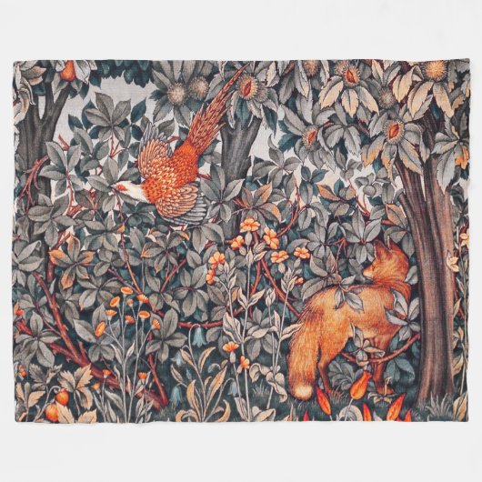 GRIECHENLAND, WALDTIERE Fasane, Rotfuchs Fleecedecke (Vorderseite (Horizontal))