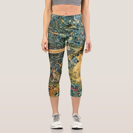 GRIECHENLAND,WALDTIERE,FUSSSCHUHE UND HARE,GRÜNE B CAPRI LEGGINGS (Vorderseite)