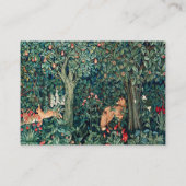 GRIECHENLAND,WALDTIERE Hares,Fox,Grüne Blüte Visitenkarte (Rückseite)