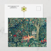 GRIECHENLAND, WALDTIERE Hares, Grüne Blumenfeierta Postkarte (Vorne/Hinten)