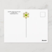 GRIECHENLAND, WALDTIERE Hares, Grüne Blumenfeierta Postkarte (Rückseite)