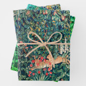 GRIECHENLAND, WALDTIERE, Hares Grüne Blüte Geschenkpapier Set (Beispiel)