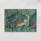 GRIECHENLAND, WALDTIERE Hares, Grünes Blumengeschä Visitenkarte (Rückseite)