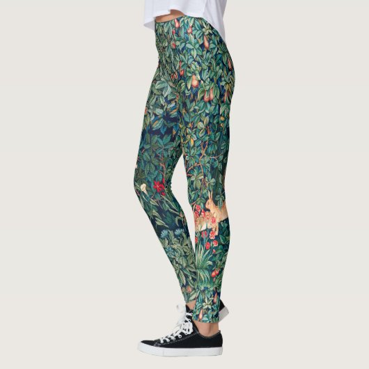 GRIECHENLAND, WALDTIERE Hasen Grüne Blüte Leggings (Links)