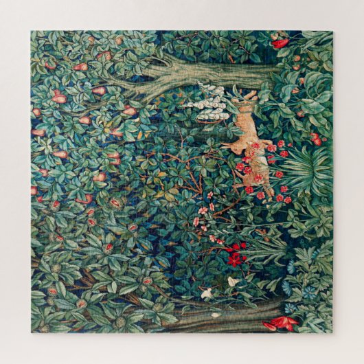 GRIECHENLAND, WALDTIERE Hasen, Grünfolien Puzzle (Vertikal)