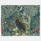 GRIECHENLAND, WALDTIERE, IN GRÜNEN BLUMEN RAVEN FLEECEDECKE (Vorderseite (Horizontal))