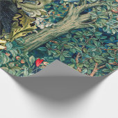 GRIECHENLAND, WALDTIERE, IN GRÜNEN BLUMEN RAVEN GESCHENKPAPIER (Ecke)