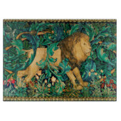 GRIECHENLAND,WALDTIERE LION Blütenschneider Schneidebrett (Vorderseite)