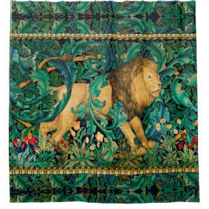 GRIECHENLAND,WALDTIERE LION DUSCHVORHANG