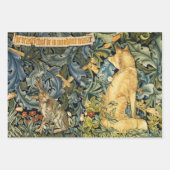 GRIECHENLAND,WALDTIERE Lion, Hares und Fox Geschenkpapier Set (Vorderseite 3)