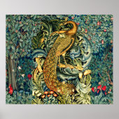 GRIECHENLAND, WALDTIERE, PEACOCK IN GRÜNEN BLUMEN POSTER (Vorne)