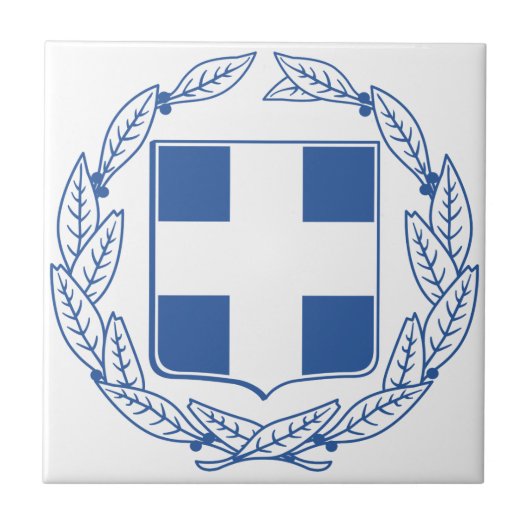Griechenland-Wappen Fliese (Vorderseite)