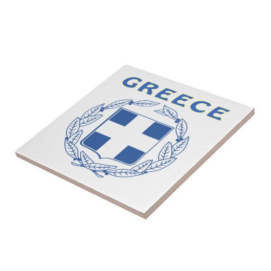 GRIECHENLAND-Wappen Fliese (Seite)