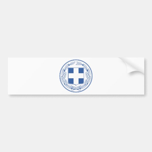 Griechenland-Wappen GR Autoaufkleber (Vorne)
