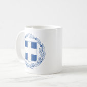 Griechenland-Wappen Kaffeetasse (Vorderseite Links)