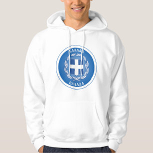 Griechenland Wappen Kreisform Hoodie