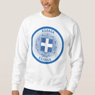 Griechenland Wappen Kreisform Sweatshirt