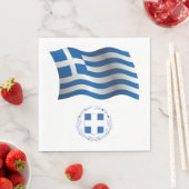 Griechenland - Wappenflagge Serviette (Beispiel)