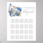 Griechenland Wasserfarbenprägung 20 Tabelle Seatin Poster (Vorne)