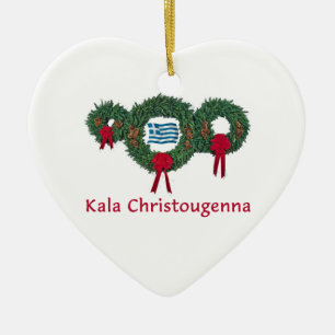 Griechenland-Weihnachten 2 Keramikornament