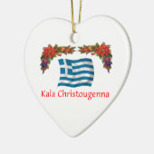 Griechenland-Weihnachten Keramikornament (Links)